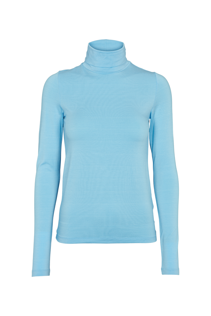 Basic Apparel Joline T-Neck T-shirts 665 Alaskan Blue