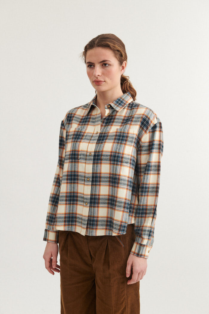 Basic Apparel Kira Shirt Skjorter 798 Copen blue / Birch