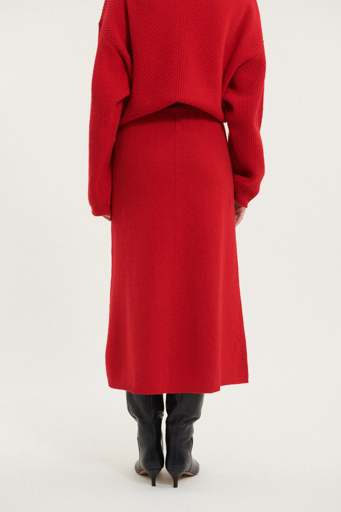 Basic Apparel Lise 3/4 Skirt Nederdele 278 High Risk Red