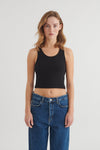 Ludmilla Crop Tank - Black