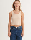 Ludmilla Crop Tank - Smokey Grey