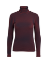 Ludmilla High-neck - Bordeaux truffle / Sky captain