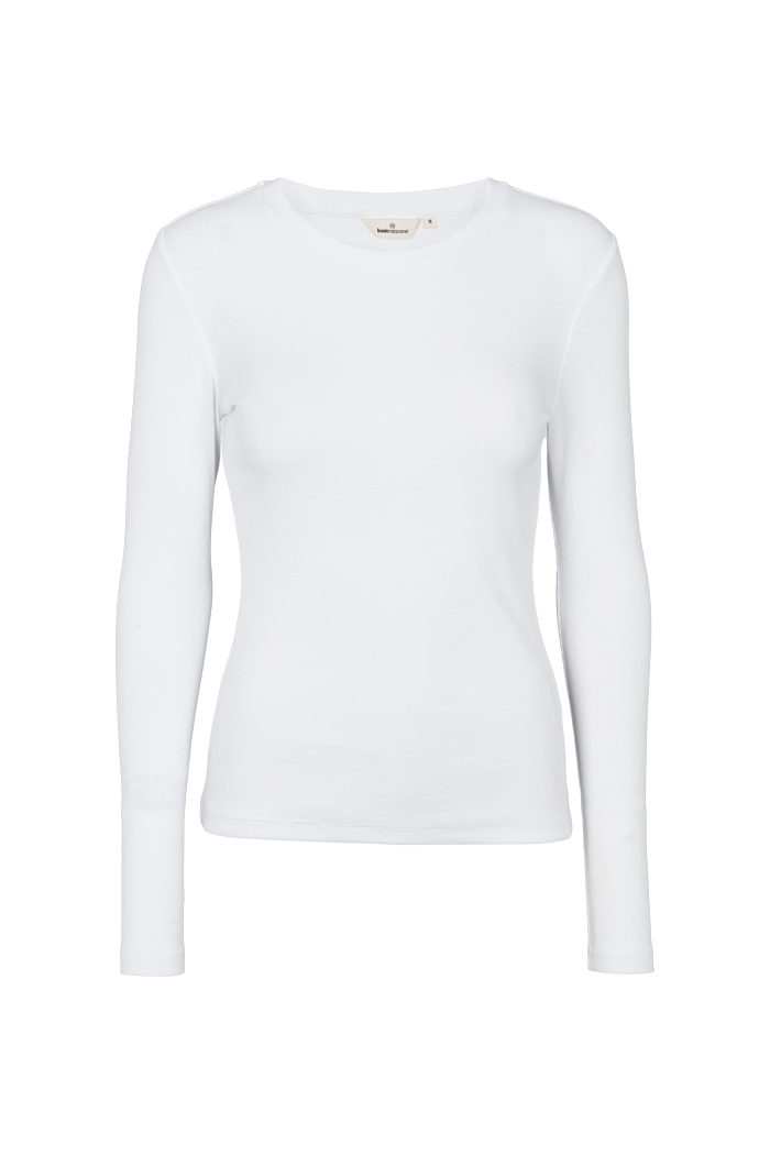 Basic Apparel Ludmilla LS Tee T-shirts 423 Bright White
