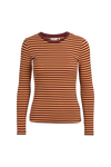 Ludmilla LS Tee - Bucksin/Bordeaux Truffle