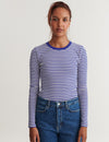 Ludmilla LS Tee - Sodalite blue / whisper white