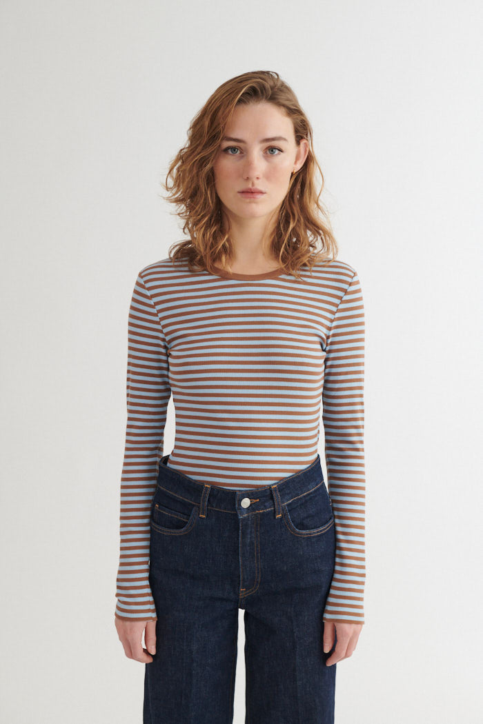 Basic Apparel Ludmilla LS Tee T-shirts 893 Nuthact / dutchcanal
