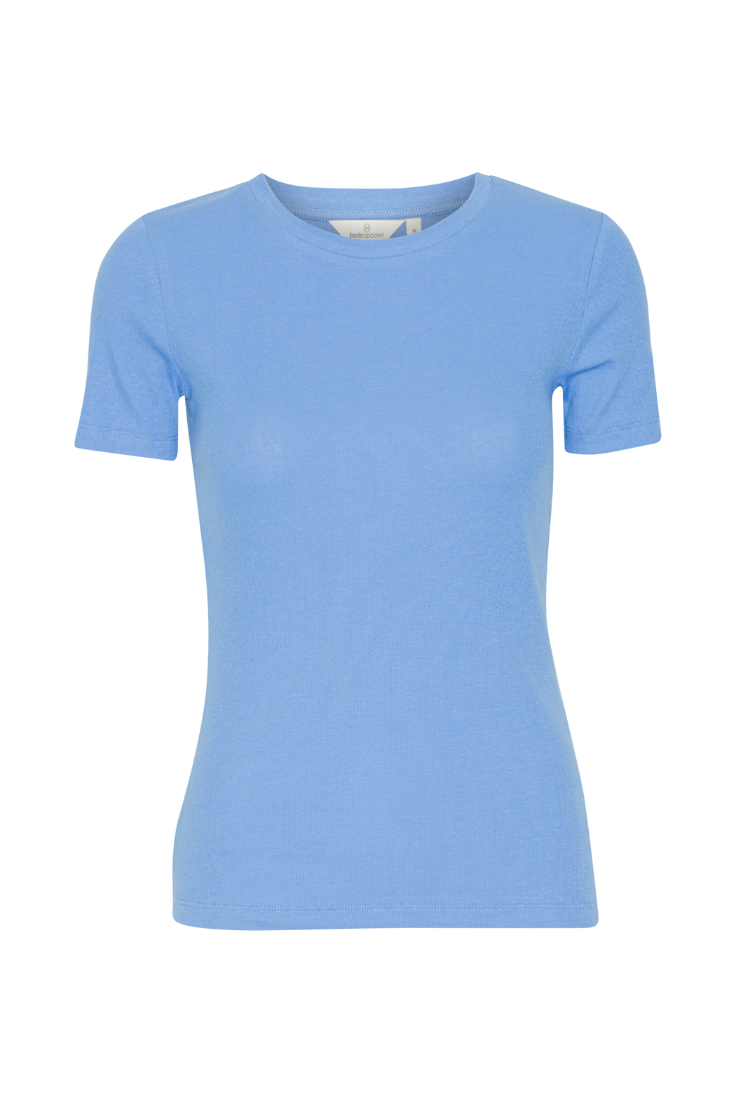 Basic Apparel Ludmilla O-Neck T-shirts 341 Azure Blue