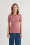 Ludmilla O-Neck - Cashmere rose / nuthatch