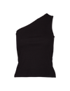 Ludmilla One Shoulder Top - Black