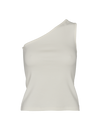 Ludmilla One Shoulder Top - Whisper White