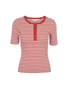 Ludmilla SS Stripe Granddad - Roibus / whisper white