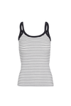 Ludmilla Strap Top - Bright white / black