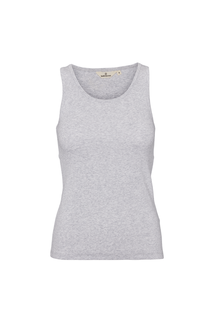 Basic Apparel Ludmilla Tank Toppe 318 Light Grey Mel.