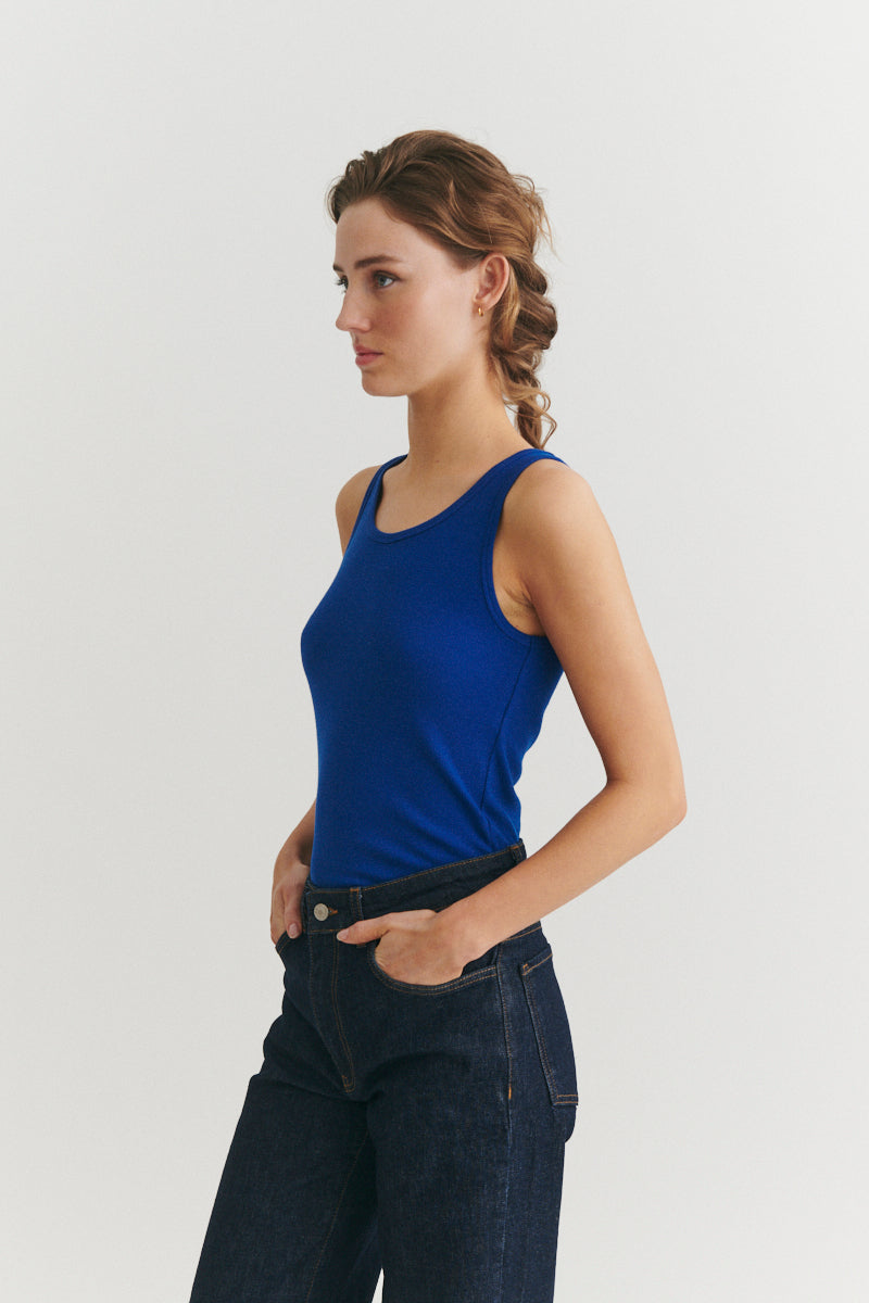 Basic Apparel Ludmilla Tank Toppe 861 Sodalite blue
