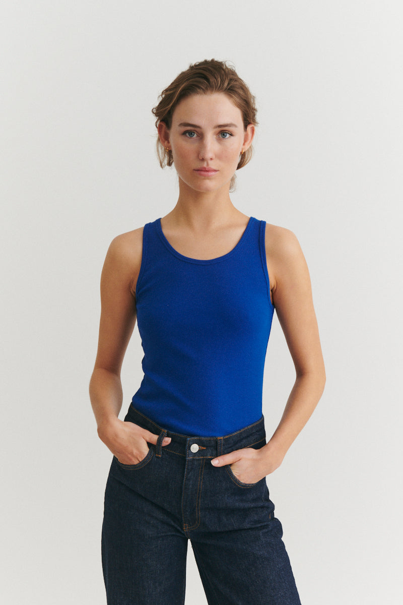Basic Apparel Ludmilla Tank Toppe 861 Sodalite blue