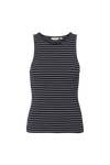 Ludmilla Top - Black / bright white