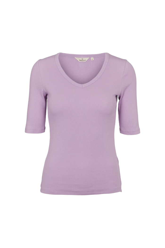 Basic Apparel Ludmilla V-Neck T-shirts 274 Lavendula