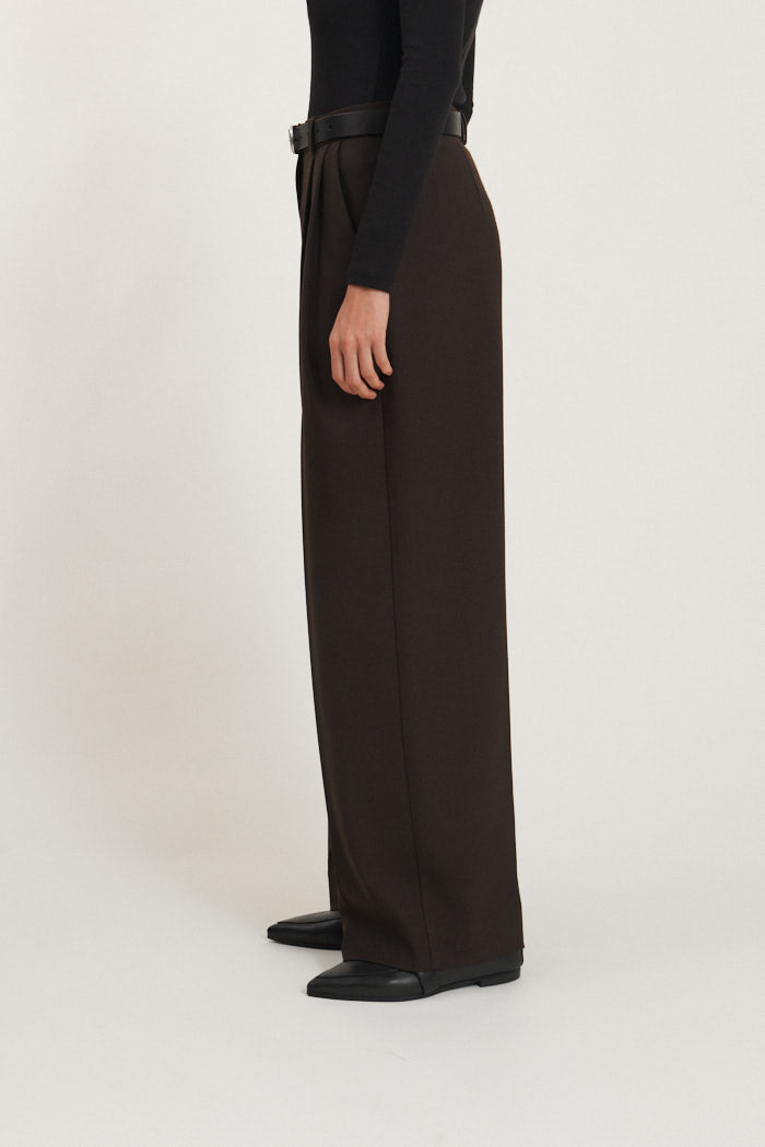 Basic Apparel Marjo Pants Bukser 709 Chocolate torte