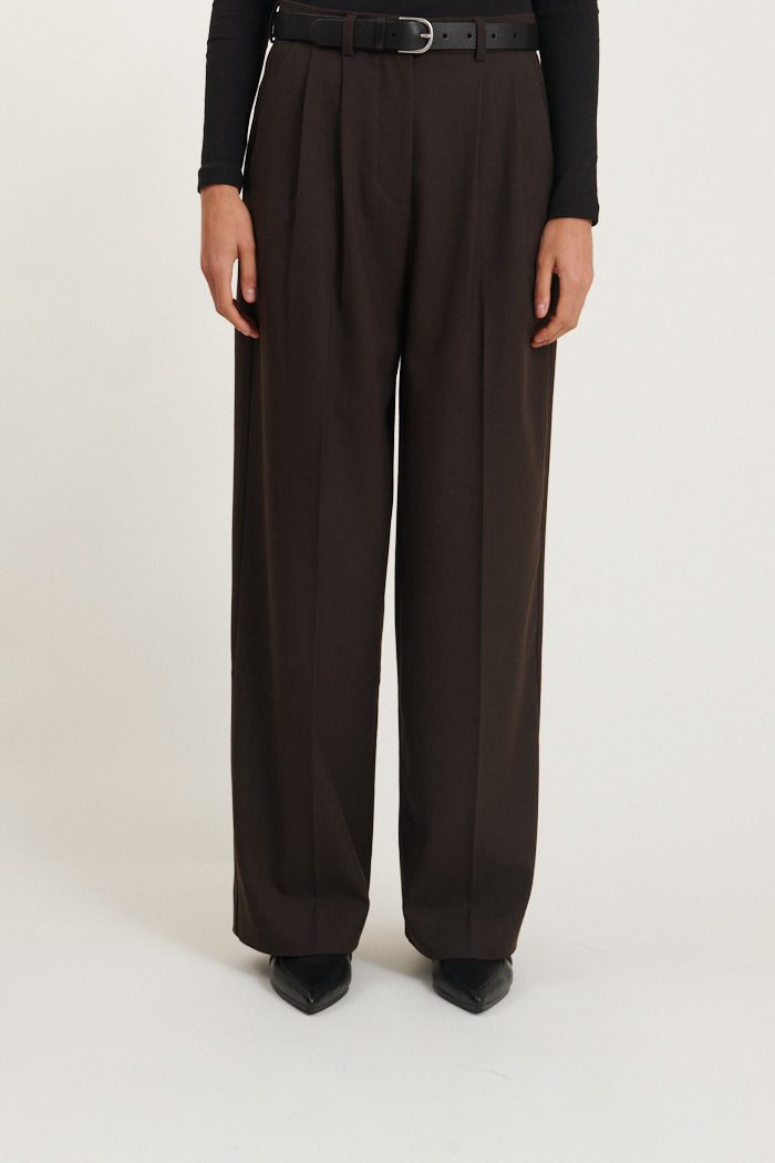 Basic Apparel Marjo Pants Bukser 709 Chocolate torte