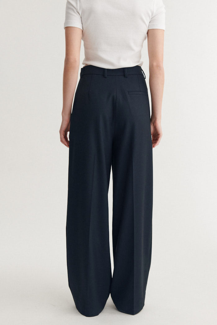 Basic Apparel Marjo Pants Bukser 886 Navy melange