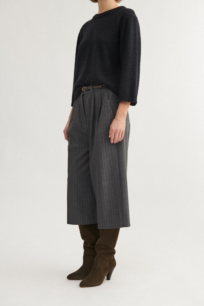 Basic Apparel Marjo Shorts Shorts 723 D. grey melange / Birch