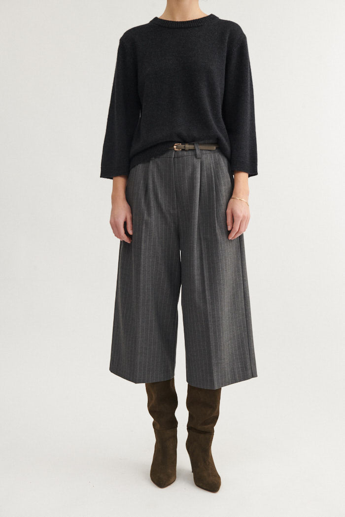 Basic Apparel Marjo Shorts Shorts 723 D. grey melange / Birch