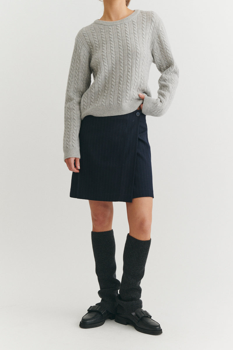 Basic Apparel Marjo Wrap Skirt Nederdele 606 Sky Captain