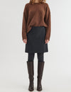 Marjo Wrap Skirt - Blackened pearl / black