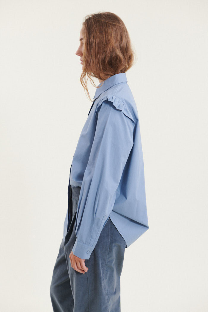 Basic Apparel Milly Shirt Skjorter 737 Windward blue