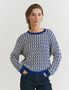 Minie Sweater - Sodalite blue / whisper white