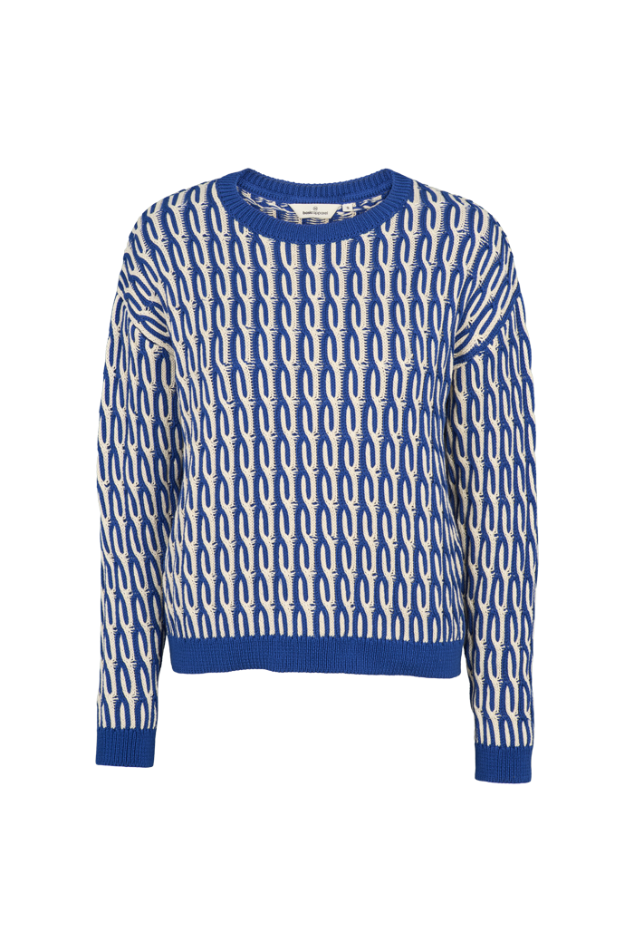 Basic Apparel Minie Sweater Sweaters 867 Sodalite blue / whisper white