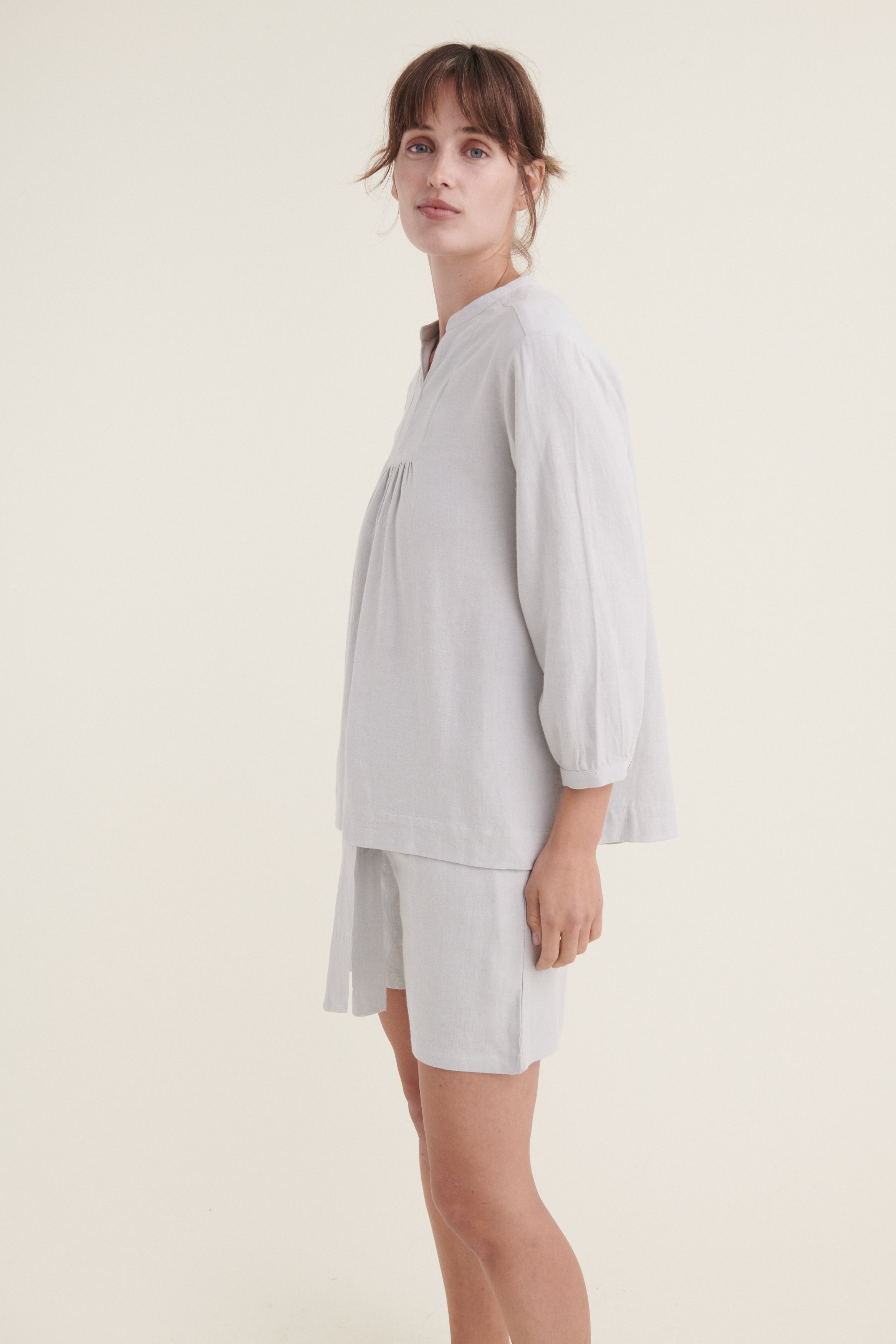 Basic Apparel Nedel Tunique Bluser 081 Stormy Grey