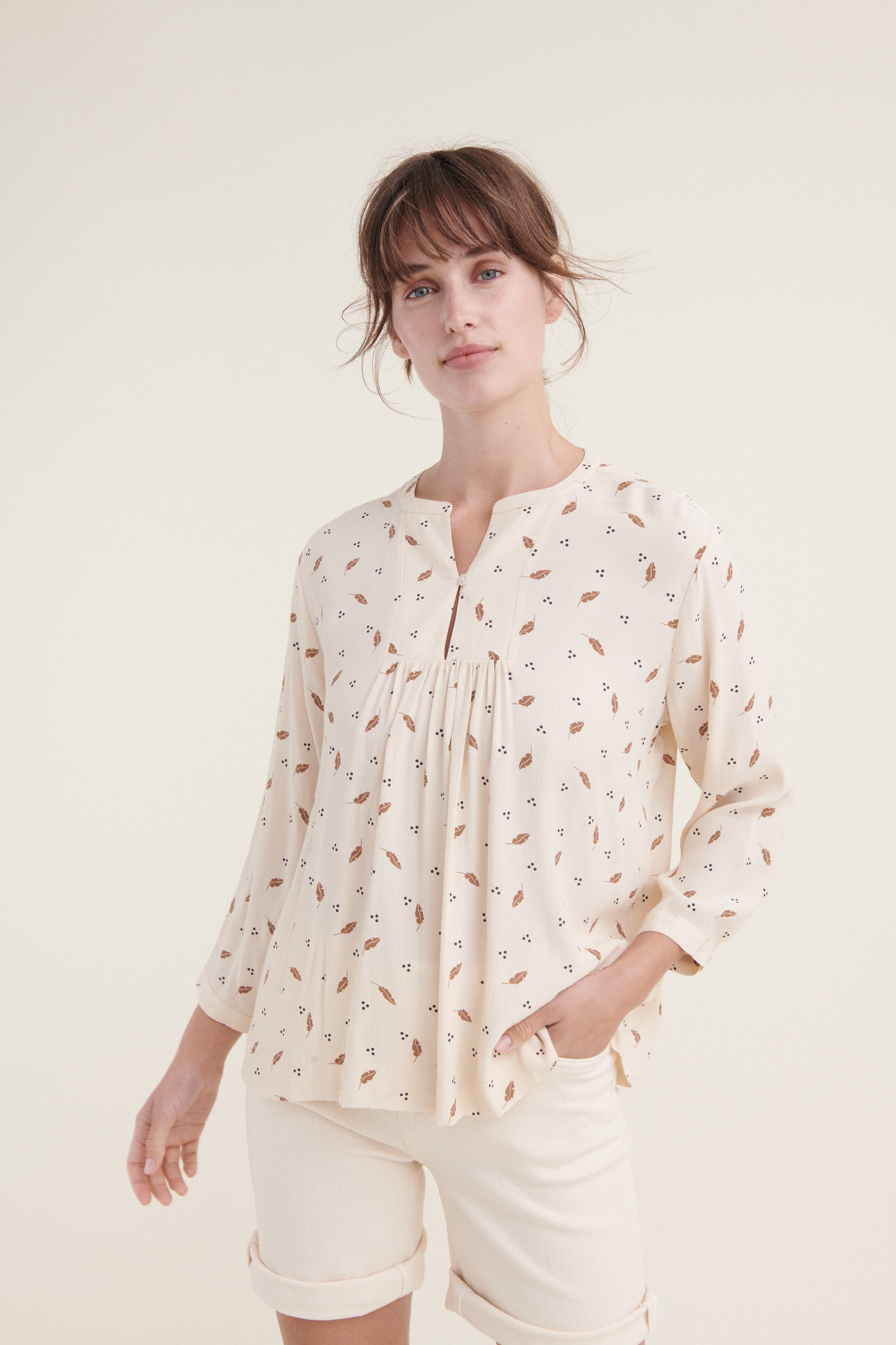 Basic Apparel Nedel Tunique Bluser 183 Birch
