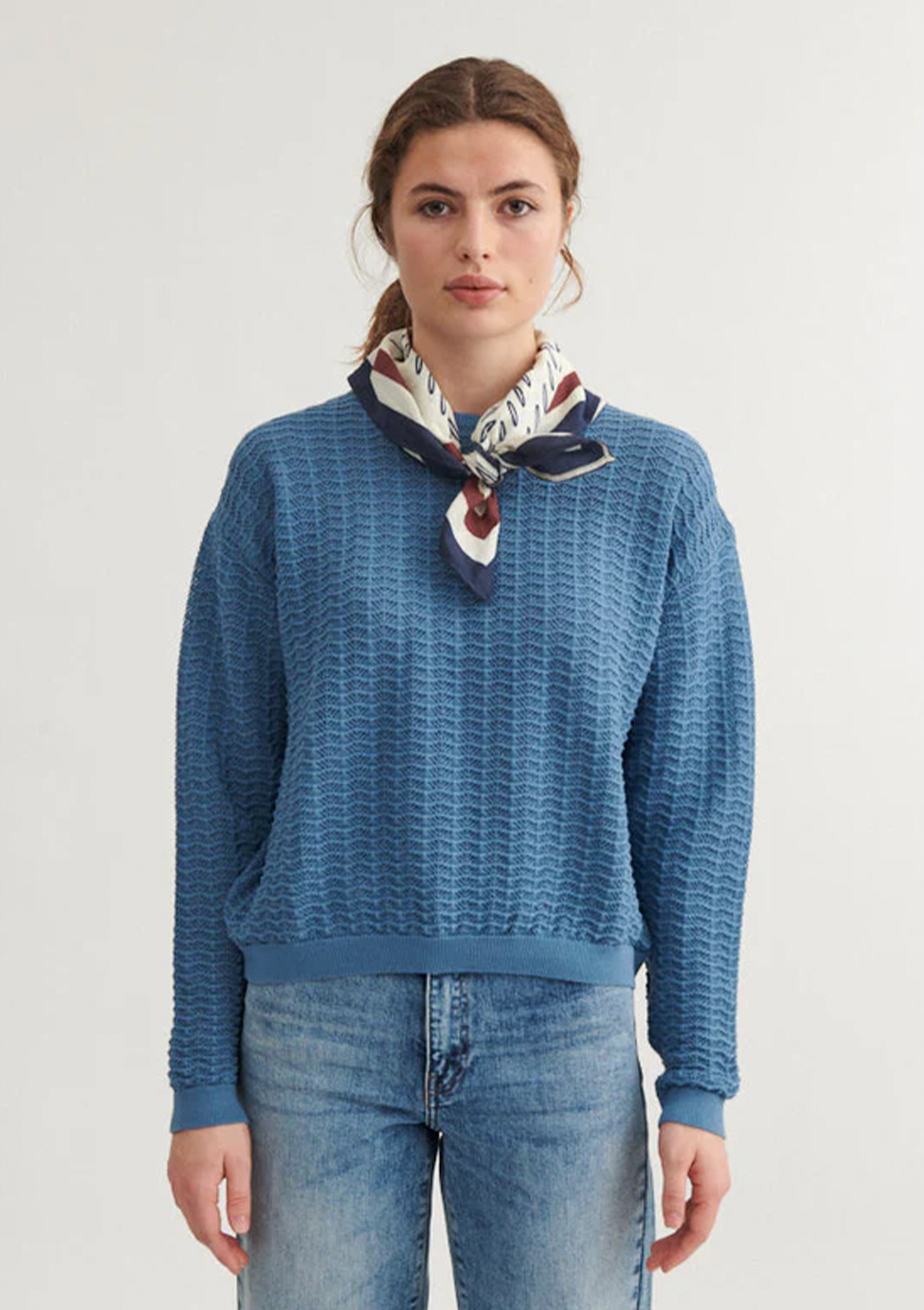 Basic Apparel Osi Sweater Sweaters 791 Copen blue