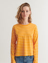 Raja LS Stripe Tee - Abricot / whisper white