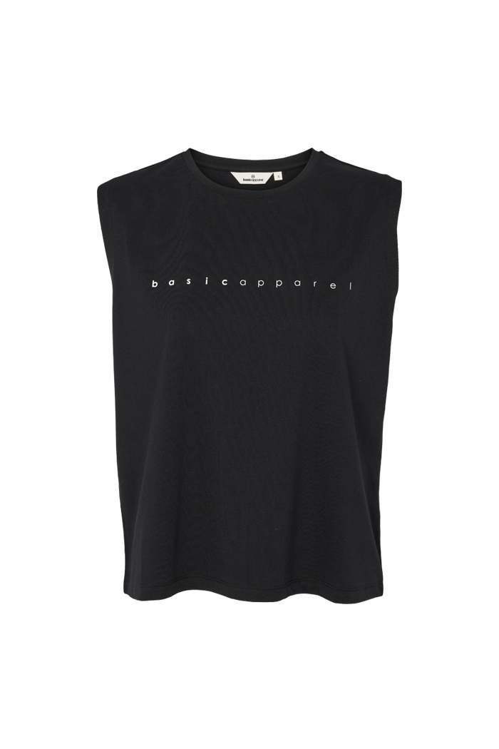 Basic Apparel Raja Logo Tank Toppe 001 Black