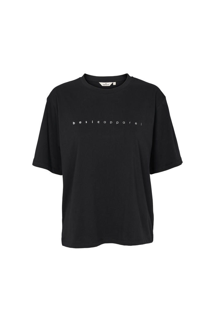 Basic Apparel Raja Logo Tee T-shirts 001 Black