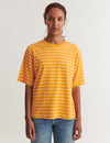 Raja Stripe Tee - Abricot / whisper white