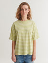 Raja Stripe Tee - winter pear / whisper white
