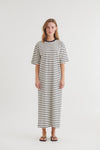 Raja Striped Dress - whisper white / Sky captain
