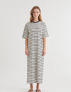 Raja Striped Dress - whisper white / Sky captain