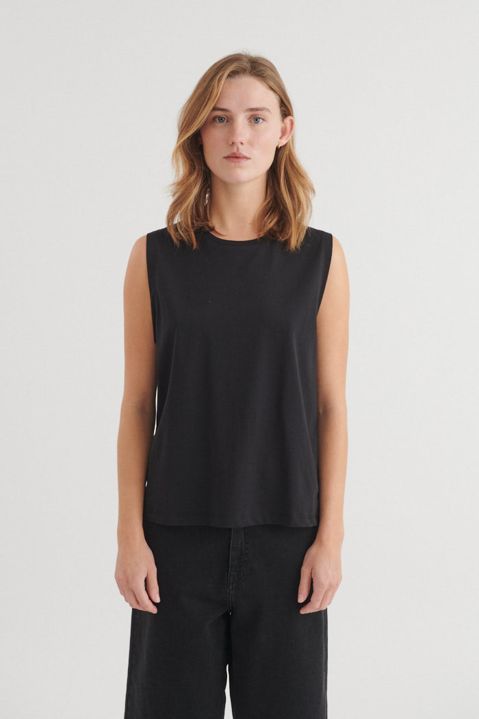 Basic Apparel Raja Tank Toppe 001 Black