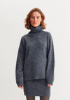Randi T-Neck - poppy seed / sky captain