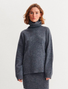 Randi T-Neck - poppy seed / sky captain