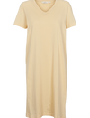 Rebekka Tee Dress V. Neck - Straw