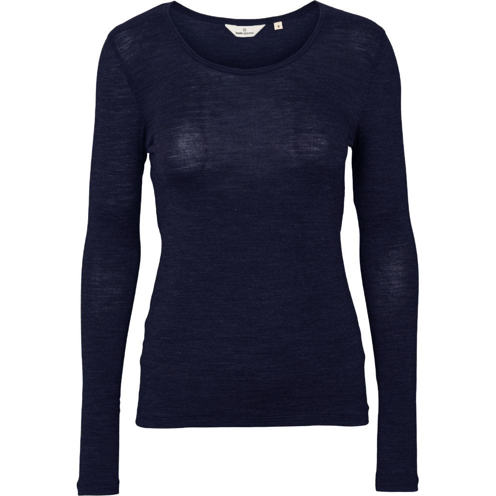 Basic Apparel Rinja LS Tee T-shirts 606 Sky Captain