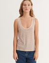 Ryda Stripe Tank - Smoke gray / carafe