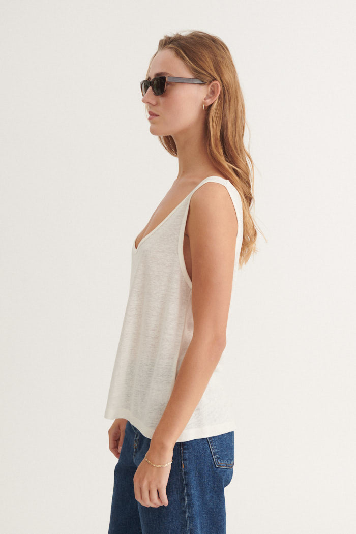 Basic Apparel Ryda Tank Toppe 003 Off White