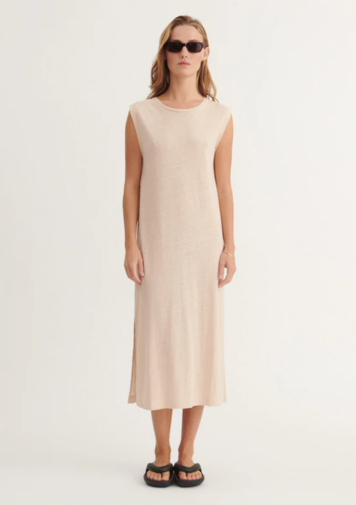 Basic Apparel Ryda Tank Dress Kjoler 777 Smokey Grey