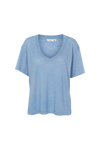 Ryda V-Neck Tee - Blissful Blue